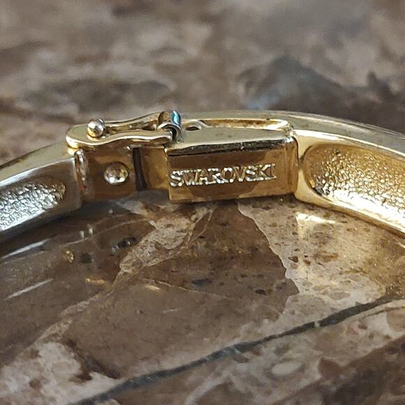 Swarovski Gold Tone Bracelet with Crystal Accents - Picture 10 of 14